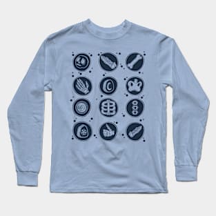 Skeleton Body Parts Long Sleeve T-Shirt